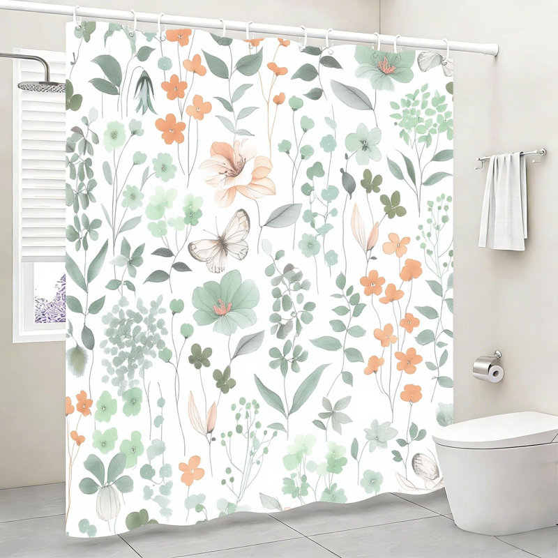 Rideau de douche papillon 72 po x 72 po Butterfly