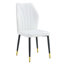 4 chaises de salle à manger modernes avec un dossier élégant en PU et des pieds en métal pour une expérience confortable à la maison dans la cuisine, la chambre à coucher et le bureau-582049345-582049406