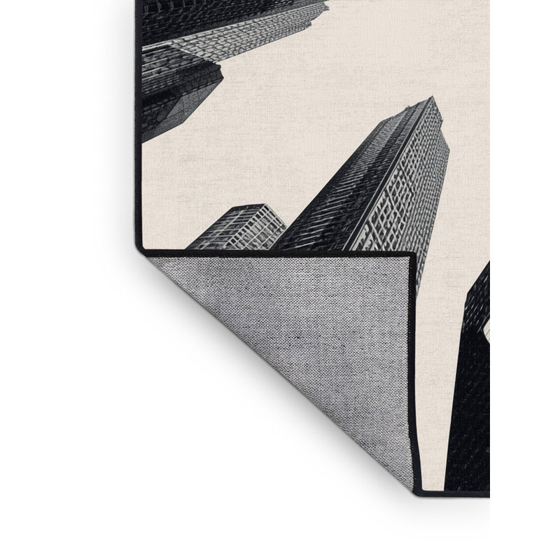 Tapis gris audacieux et éclectique Paxon, 8 x 10