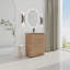 Meuble-lavabo autoportant 36 po avec lavabo en céramique blanche et porte à fermeture en douceur, emballage Kd, contreplaqué