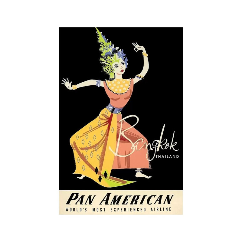 Bangkok, Thailand - Pan American by Unknown Artist - Gallery-Wrapped Canvas Giclée on Canvas, Canvas, 20.32 cm H x 30.48 cm W