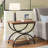 Tashai 2-Tier Rectangular End Side Table with Semicircular Metal Legs-329926391-329927347