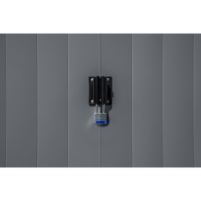 Classic Steel Storage Shed, 6X4, Charcoal