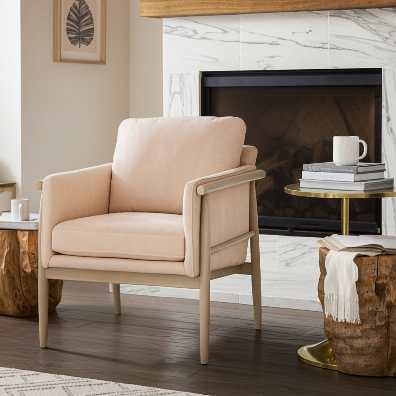 Fauteuil en cuir brossé Cozy
