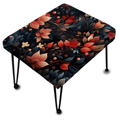 Korte - Repose-pieds rectangulaire floral