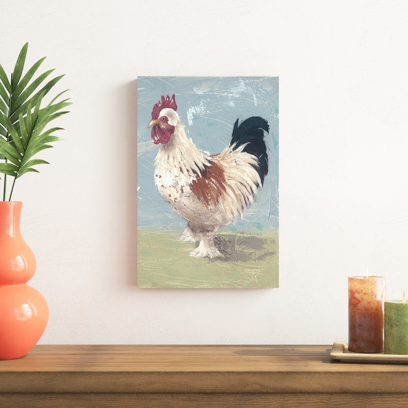 «Farm faces II», peinture sur toile, H 12 po x l 8 po
