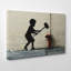 Banksy Fire Hydrant Graffiti - Wrapped Canvas-19090371