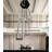 Quidel 6-Light Crystal Frame Chandelier 138inch High Ceiling Chandelier LED Dimmable 3000-6000k
