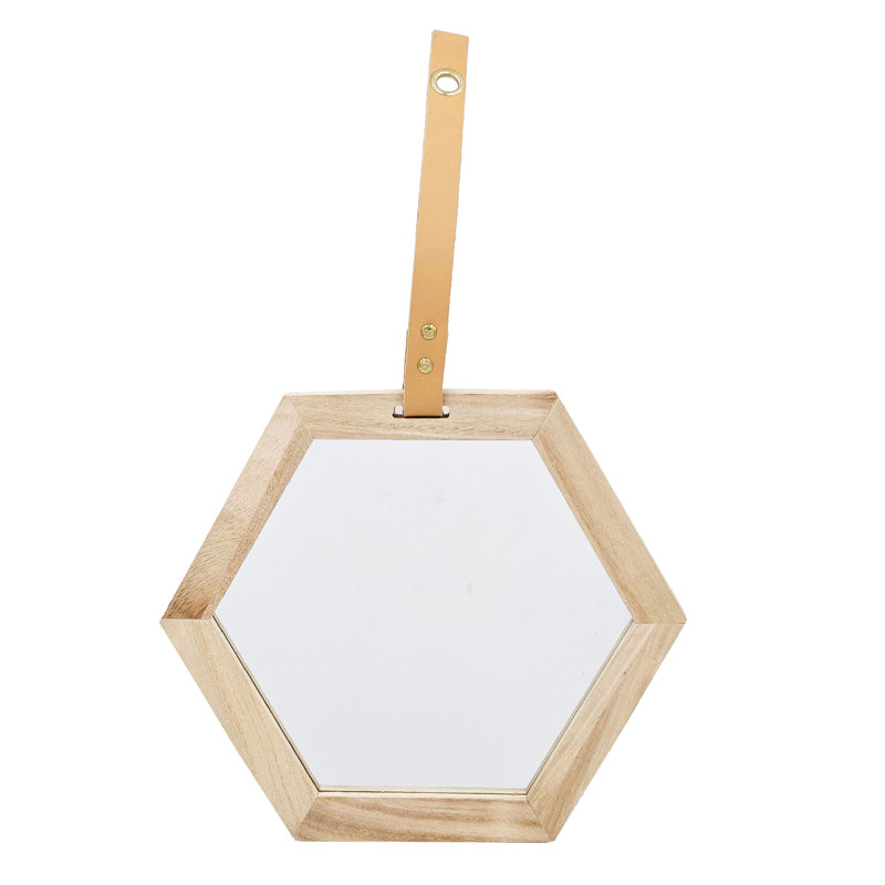 Miroir hexagonal Harlan, 2 pièces, 11 x 10 po, 1