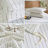 XINMIANFANG Striped Duvet Cover Set 100% Washed Cotton Comforter Cover for All Seasons Linen Feel Bedding Set-117357612-117357615