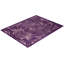 Tapis unique mauve / ivoire 5 pi x 6 pi 6 po Overyed