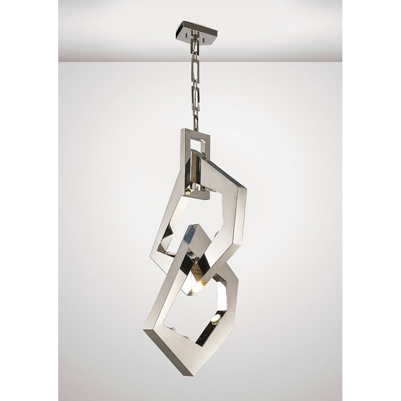 Turk 8 - Light Silver Geometric Pendant