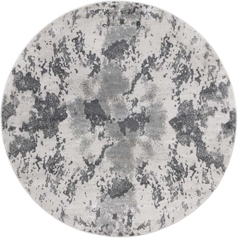 Tapis abstrait en pierre Fusaro, Rond 5 pi