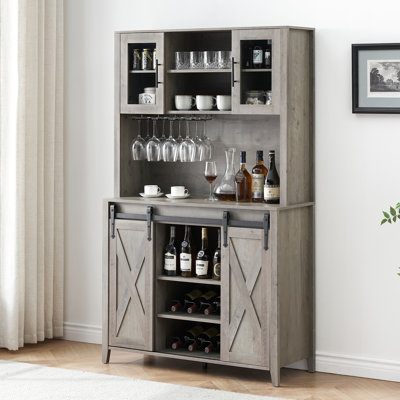 Meshah Sideboard with Bar Hutch