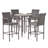 Ensemble de table bistro 5 pièces Gowins