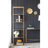 Antique Gold Six Tiered Mirrored Shelving Unit, Perisa Mirror Shelf 20X14x70.5"