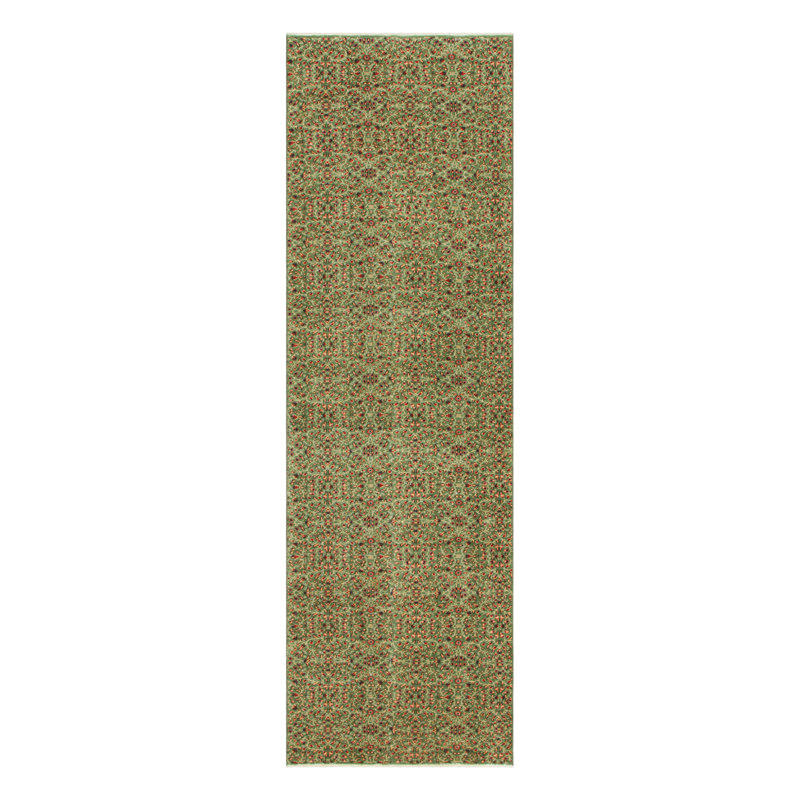 One-of-a-Kind 3'x9'8 Hand Knotted Area Rug