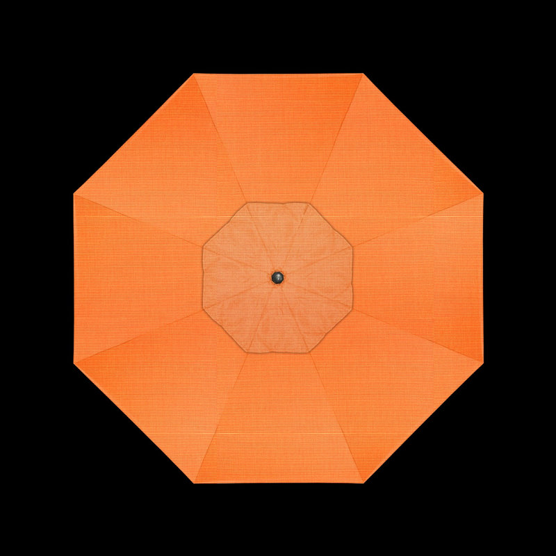 Mira 9' Market Sunbrella® Umbrella, Canvas Tangerine Sunbrella® Canvas