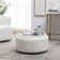 Savinien Upholstered Round Storage Ottoman