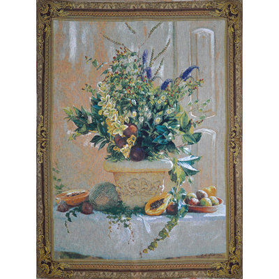Tenture murale en coton et fleurs