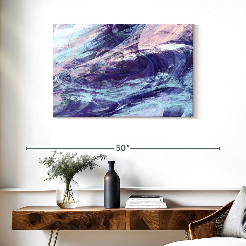 Bleus Avery - abstrait, H 24 po x l 36 po