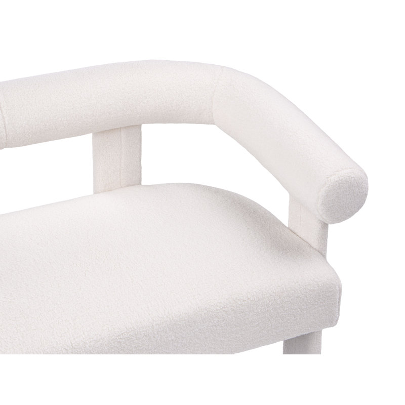 Sofa 2 Seater ILBRO Boucle, White