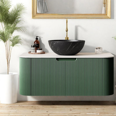 Meuble-lavabo moderne (avec meuble-lavabo et lavabo) avec rangement