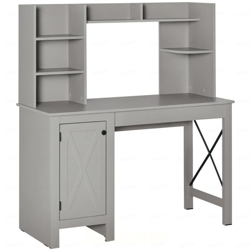 Bureau personnel, bureau d'ordinateur, bureau d'écriture, Gris clair