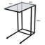 Glass Top Floor Shelf End Table