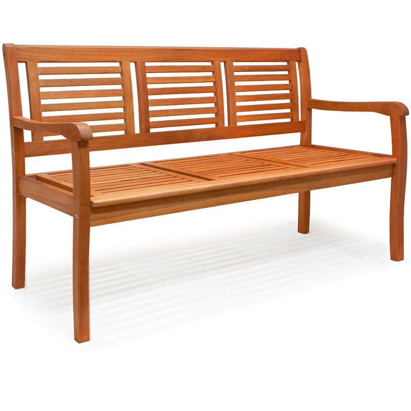 Estee Solid Wood Eucalyptus Outdoor Bench