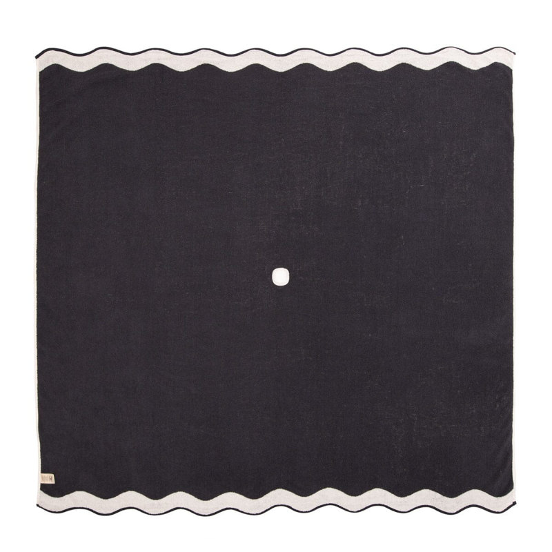 Beach Blanket, Navy/White