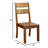 Solid Wood Kitchen Set Of 2Pc Dining Chairs