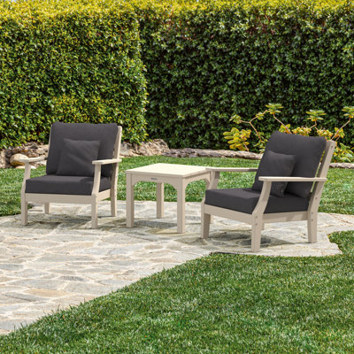 Chinoiserie 2 - Person Outdoor Seating Group with Cushions