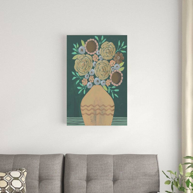Bouquet de jardin de fleurs II, H 30 po x l 20 po