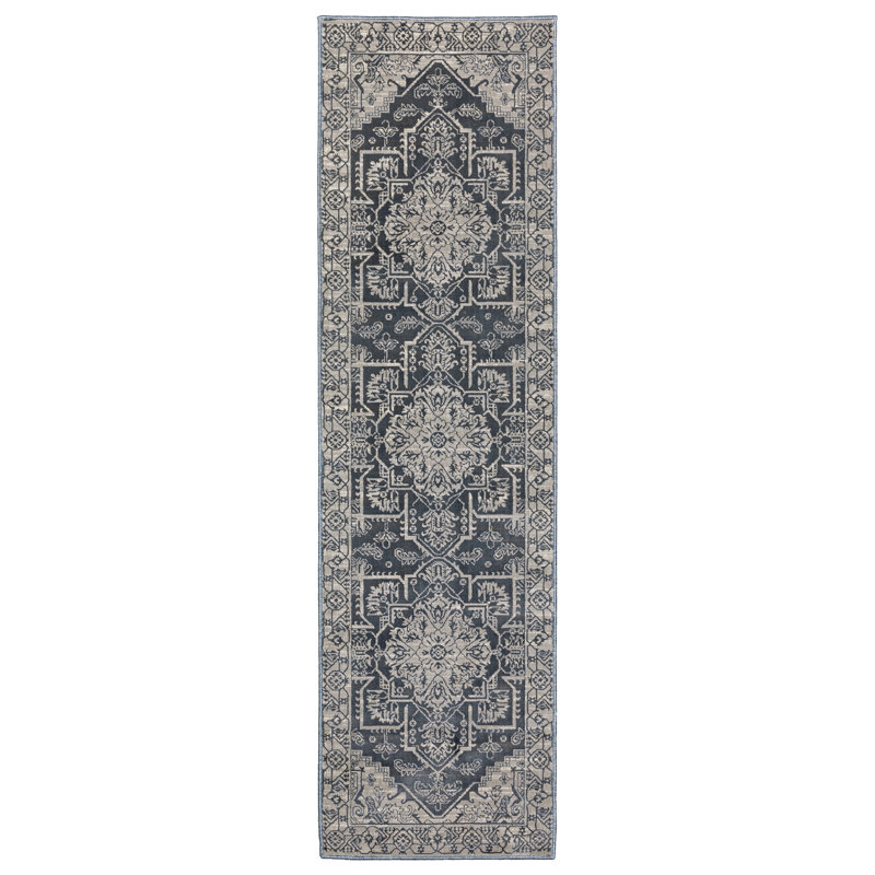 Reffett Oriental Indoor Rug, Runner 2'3" x 7'6"