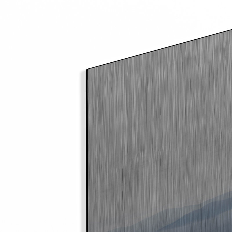 Art mural en métal luxueux «Cloudy Hills» par Life BeautifuLEE, 24 po x 12 po
