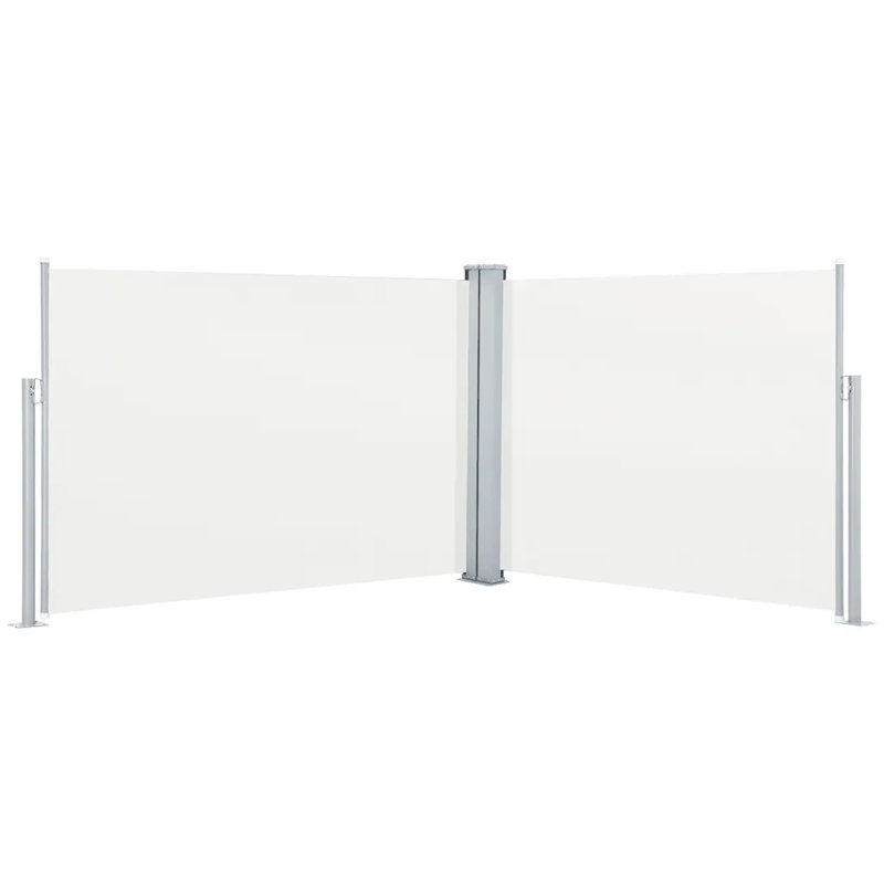 Dakota Fields 1000cm W x 1cm D Glass White Cover Retractable Window Awning