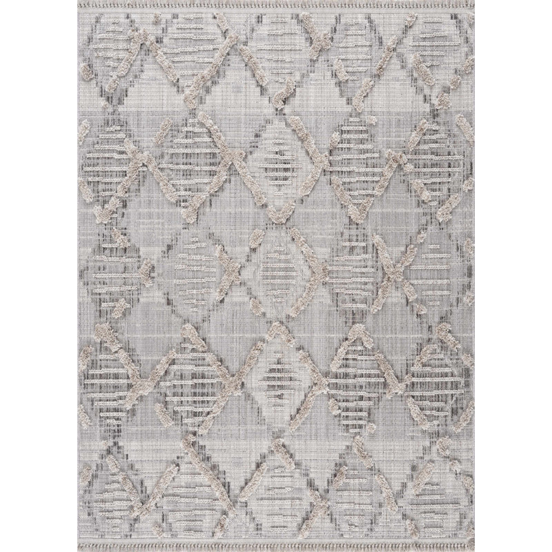 Geometric Indoor Rug, Rectangle 8'10" x 12'