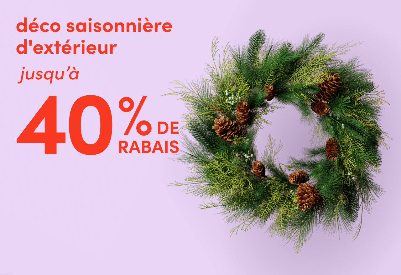 déco saisonnière d'extérieur en solde