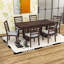Ensemble de table de salle à manger 7 pièces avec rallonge et chaises rembourrées 7 pièces-890956310-890956309