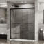 Porte de douche 60 po X 72 - Verre trempé transparent, noir mat, attrayant aluminium noir de 60 po x 72 po, coulissant en douceur