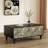 47.24" Black Solid Wood Rectangular Coffee Table