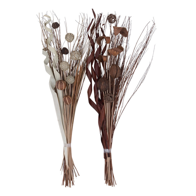 Dried Plant Bouquet Foliage Decor Brown Natural Foliage Set