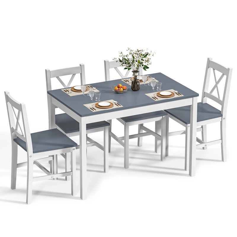 Ensemble de table de salle à manger, H 29 po x l 43 po x P 26 po, Gris