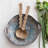 Round Stoneware Bowl with Handles