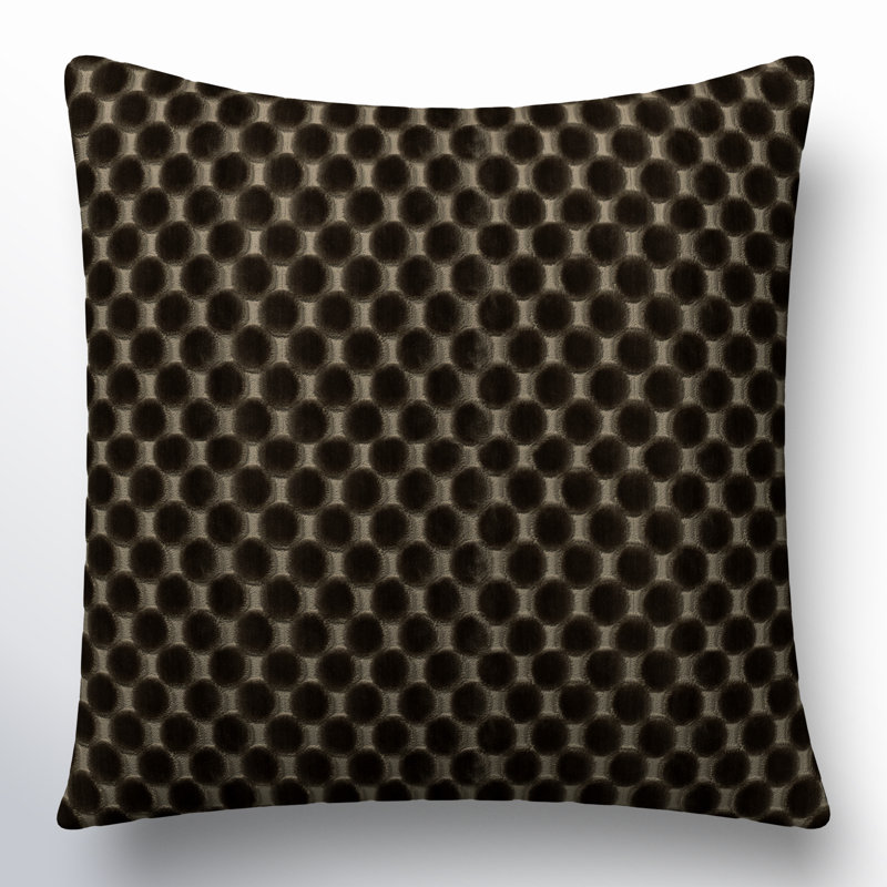 Nirvan Velvet Pillow, Green, Polyester, Square 20"