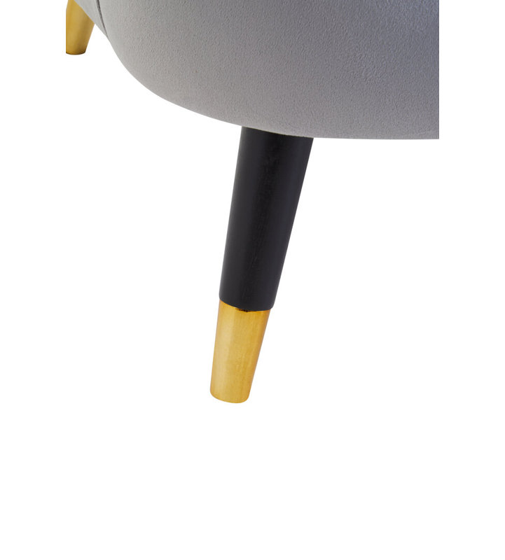 Velvet Club Chair, Grey