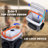32 Qt (30l) Electric Cooler/warmer With Wheels, Portable 12v Car Refrigerator With Handle, Ice Pack Divider, Removable Lid,thermoelectric Fridge For Travel Camping Vehicles Truck Home