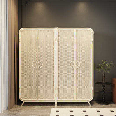 Simple And Light Luxury Steel Art Wardrobe