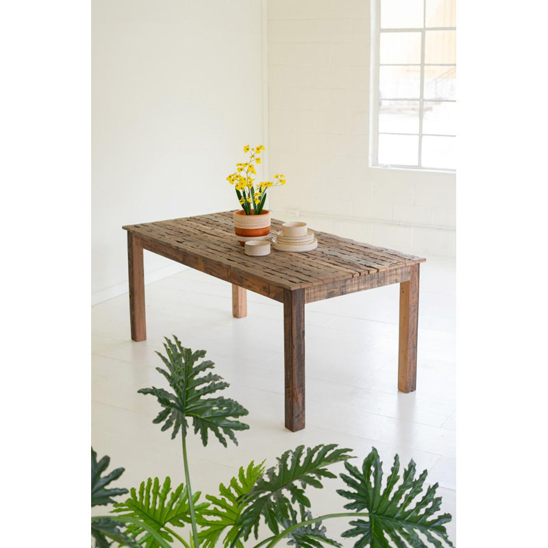 Table à manger en bois recyclé